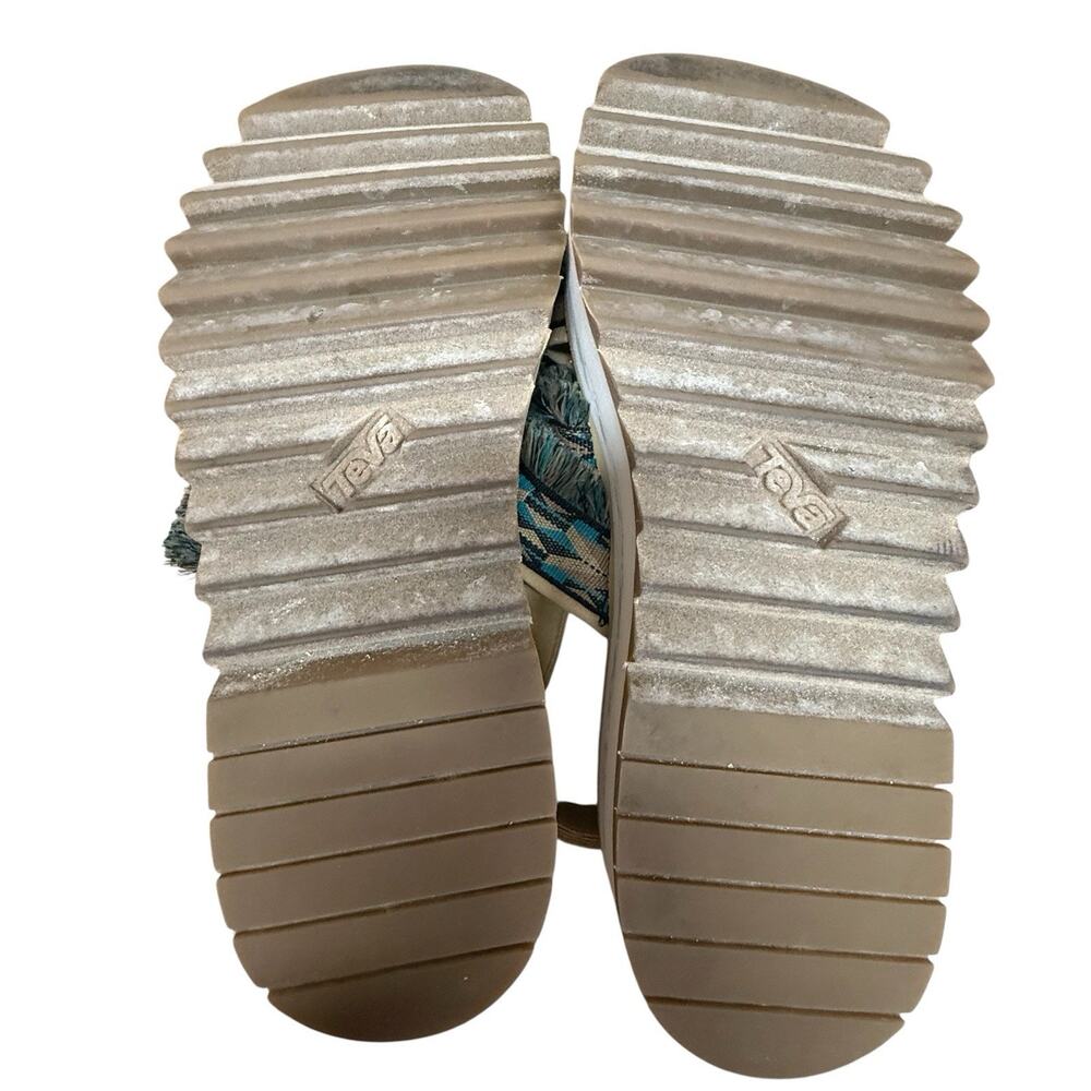 Teva Flatform Ceres Platform Sandals in Double Double Diamond size 9 Boho Aztec - Picture 13 of 15